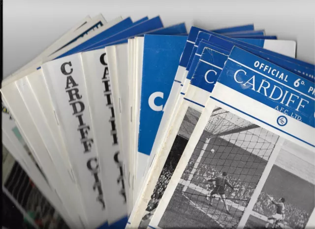 1960's Cardiff City Home Football Programmes -Choose from list multibuy discount