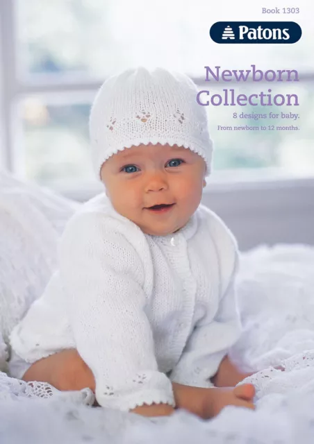 Patons Newborn Collection  Pattern Book Baby Knitting Patterns,3ply , 4ply, 8ply