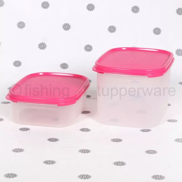 NEW Tupperware Modular Mate Mini Rectangle #1 or #2 Pink Seals