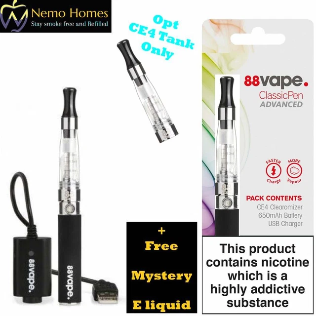 0.5 Ohm Replacement Coils 4 Pack 88 Vape Deluxe Pen Coils 0.5 Ohm 4 Pack,  Nicotine Free Sub-ohm Vape Coils