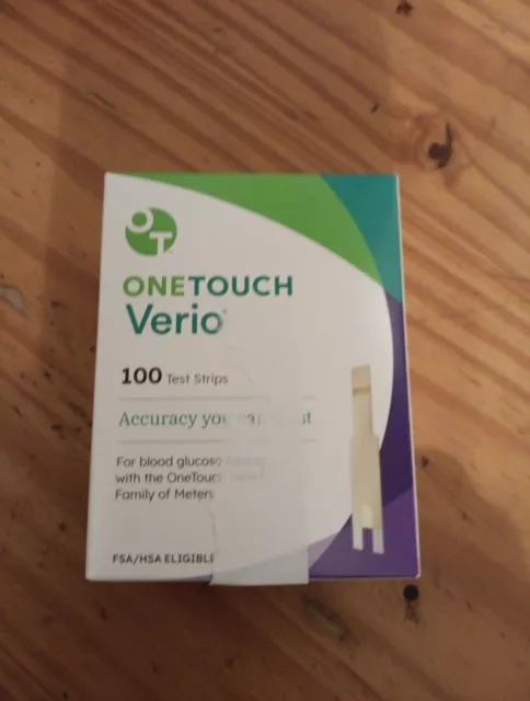 OneTouch Verio Glucose Blood Test Strips - 100 Count FREE SHIPPING