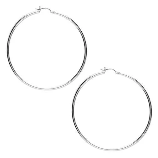 Boucles D'oreilles Créoles Acier Inoxydable - 13.5mm - Noir, Argent, Or, Rose, Bleu - 1 Paire