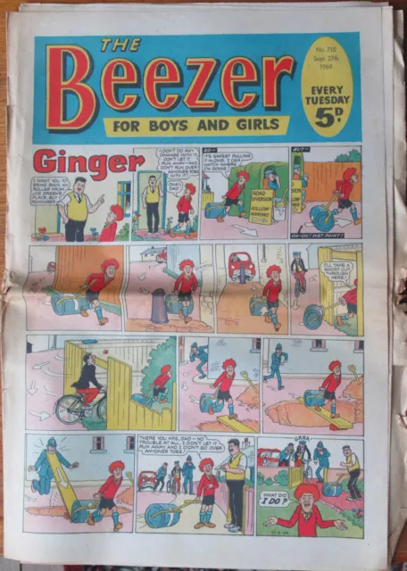 The BEEZER Classic Comic September 27th 1969