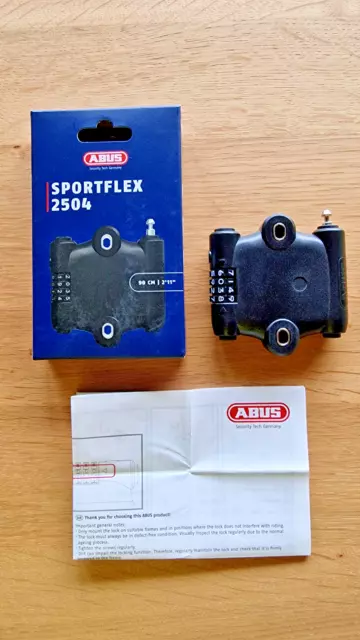 ABUS SportFlex 2504/90 Schloss - Schwarz