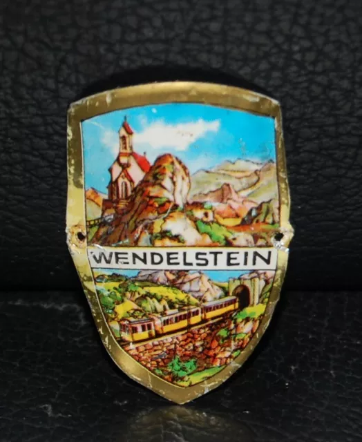 Sehr Alter Stocknagel Wendelstein Stockschild Wanderstock