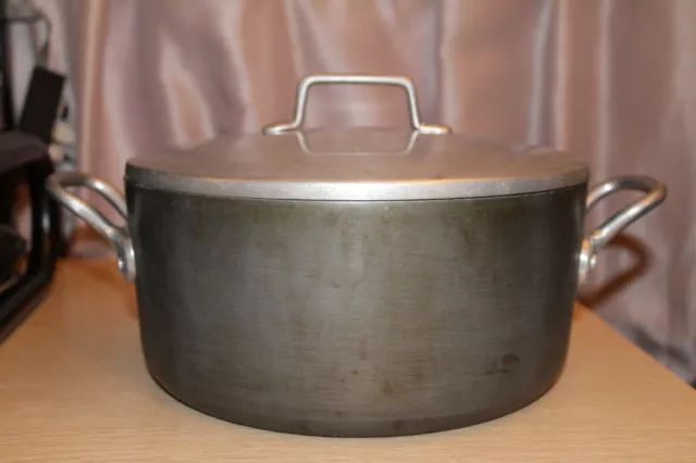 MAGNALITE GHC Professional Anodized Aluminum 5 QUART STOCK POT w/ Lid VTG