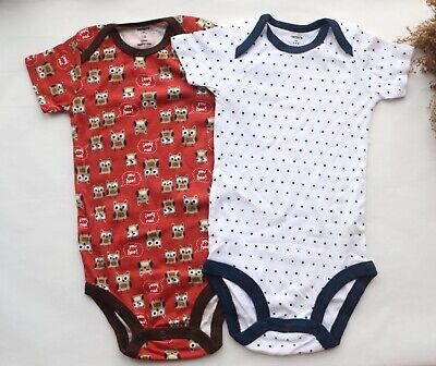 2PCS Newborn Baby Girl/Boy Jumpsuit Romper cotton Bodysuit Infant Clothes 12-18
