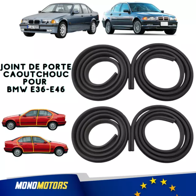 Joint De Porte Caoutchouc Pour Bmw E36 - E46 Pour 4 Portes Expédition Rapide