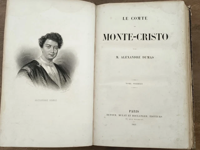 DUMAS ALEXANDRE LE Comte De Monte Cristo 1855 EUR 128,00 - PicClick FR