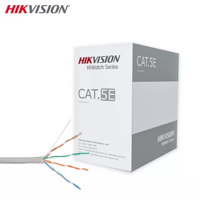 Cavo di Rete UTP Ethernet CAT5E 305 metri Matassa Bobina Hikvision HWC-5EAU-G...