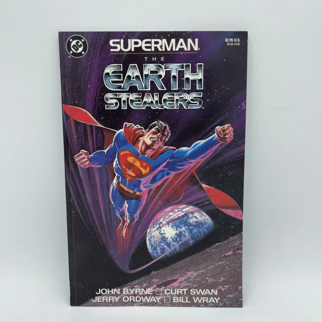 Superman The Earth Stealers JLA 1988 DC Comics John Byrne Curt Swan TPB