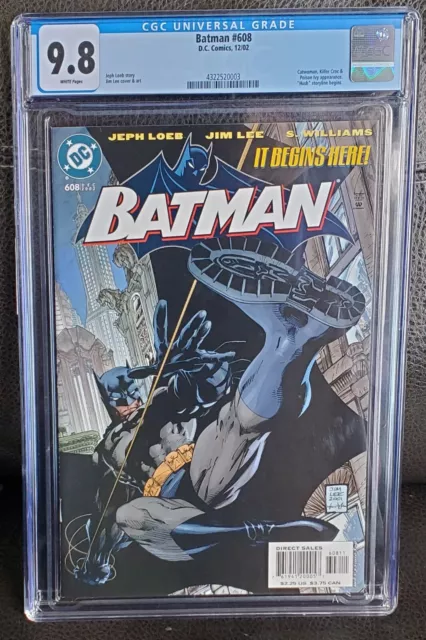 Batman #608 DC 2002 CGC 9.8 NM/M Hush Storyline Begins 1st Jim Lee Cover