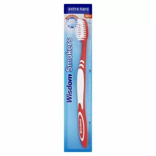 Wisdom Addis Smokers Stain Remover Toothbrush Extra Hard Bristles