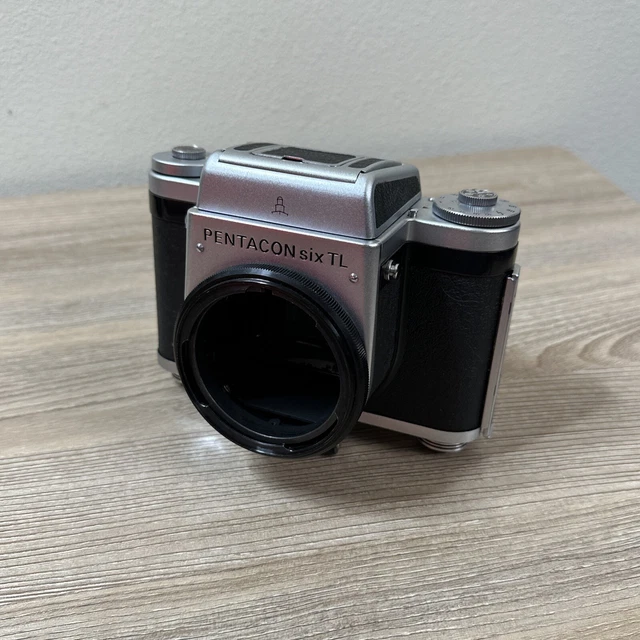 Pentacon Six TL 6x6 SLR *BODY* + Waist Level Finder - for Parts or Repair