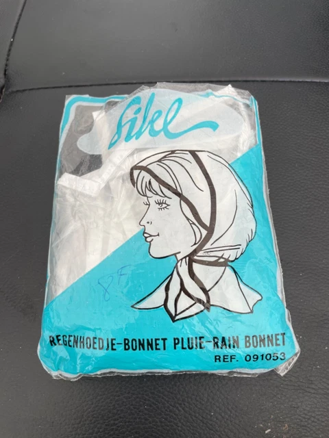 Capuche De Pluie Transparente PECAM Vintage Années 60 - Neuf Sous Blister, Avec étui, Unisexe, Made In France