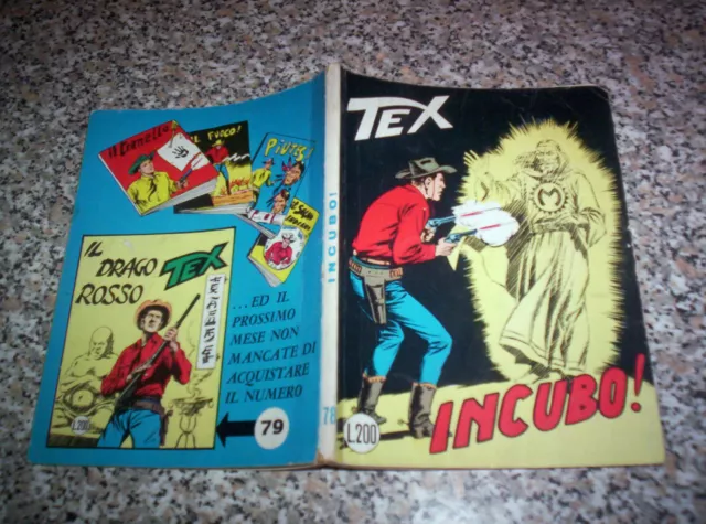 TEX GIGANTE N. 78 ORIGINALE 1° EDIZIONE DA 200 lire CON MG OTTIMO TIPO ZAGOR