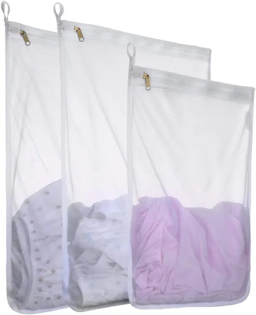 Mesh Laundry Bag for Delicates with YKK Zipper, Roomyroc Mesh Wash Bag, Storage