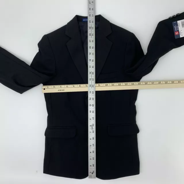 Blazer Chaps Miscela Lana Nera Ragazzi Giovani 10 Maniche Lunghe Abito Formale Nuovo 3