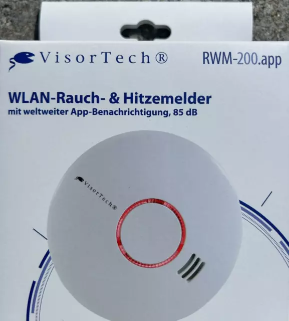 Rauchmelder VisorTech NEU RWM-200 app Wlan