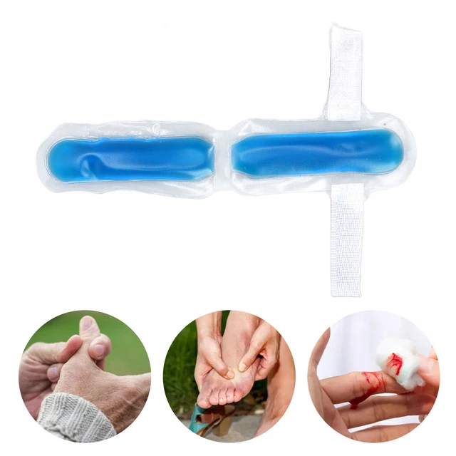 3.1in Length Finger Toe Ice Pack Hot Cold Therapy Lightweight Toe Tip Gel JFF