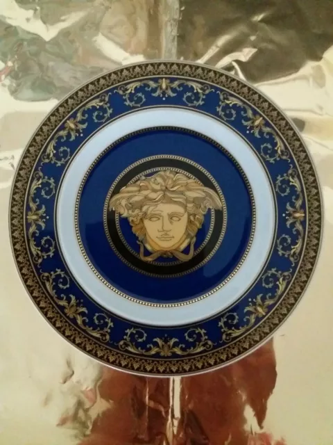 Medusa Ikarus Versace by Rosenthal Wandteller Platzteller Teller blau rund 18 cm