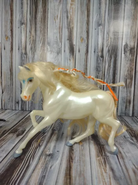 Rare Reeves Breyer Ponies Dancer Dapples White 1995 Collectible Orange Ribbon