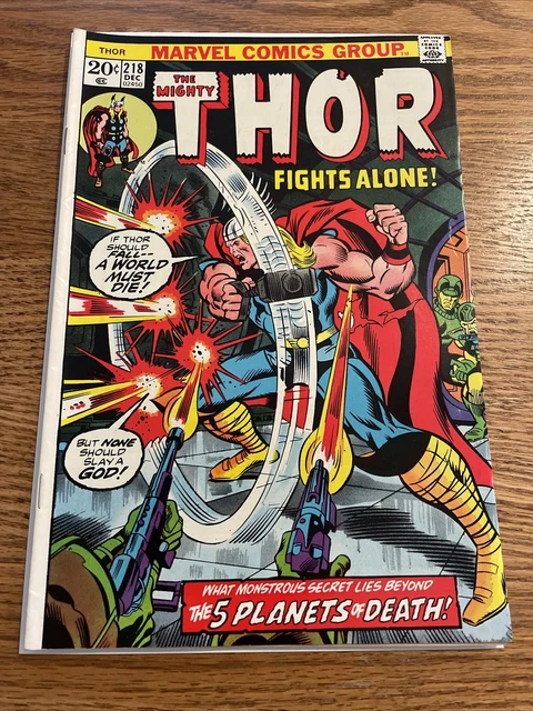 THE MIGHTY THOR # 218 9.4 9.6 NM/M Marvel Bright 1973 MCU High Grade Not Cgc