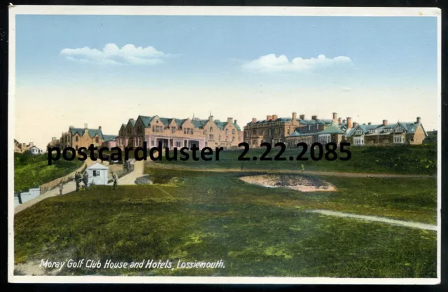 SCOTLAND Lossiemouth Postcard 1920s Moray Golf Club Hotel