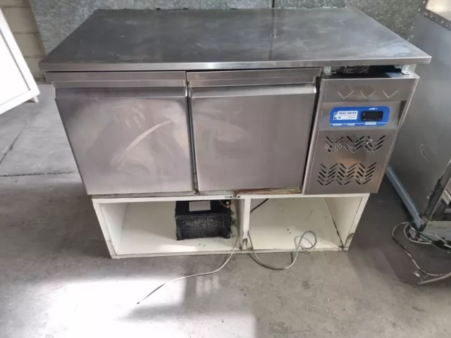 Retro Banco Bar Frigo In Acciaio Misura 120 Cm Usato