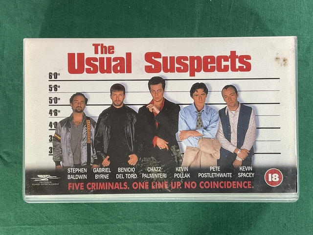 THE USUAL SUSPECTS, VHS Video, Cert 18 Movie £4.00 - PicClick UK