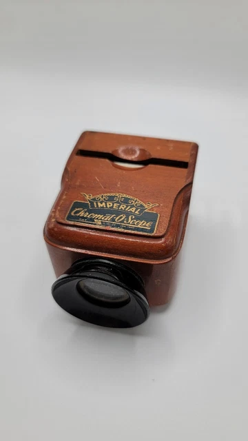 Vintage Wood Imperial Chromat-O-Scope Slide Viewer 1945