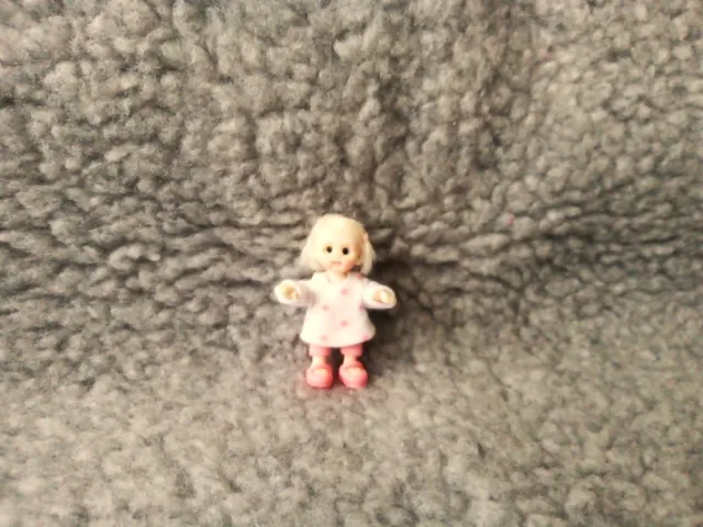Miniature handmade DOLLHOUSE baby Girl Doll 1/12th scale. Doll house OOAK Art 3