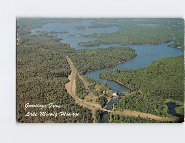 Postcard Greetings from Lake Minong Flowage Wisconsin USA