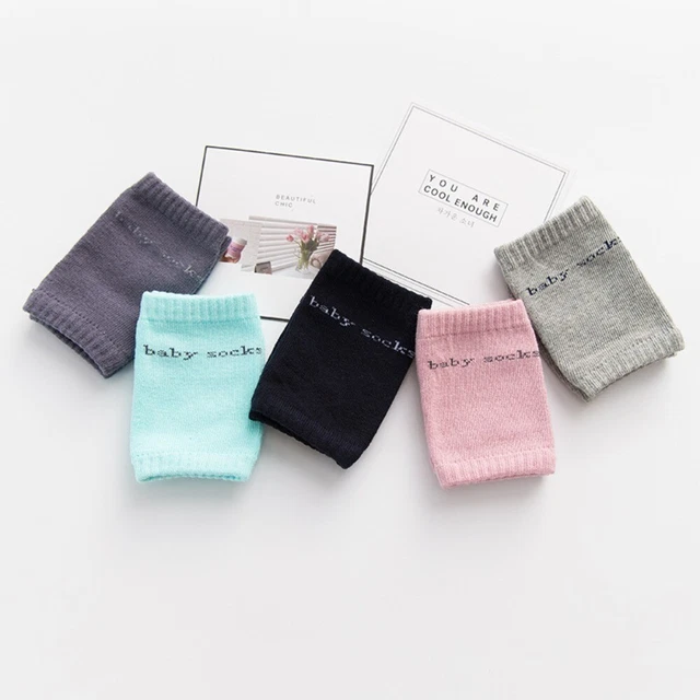 Soft Toddler Kids Cotton Terry Infant Anti-slip Knee Pad Crawling Elbow Cushion
