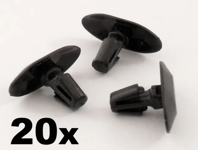 20x Clips de plástico Peugeot Weatherstrip - Para sellos de puertas de goma, clips de junta de puerta