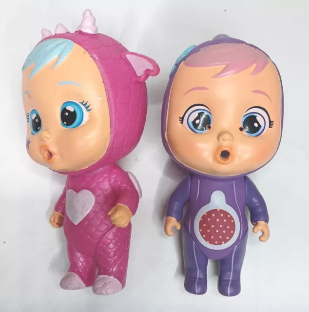 Cry Babies Magic Tears Tutti Frutti & Dragon  Bruny Dolls Lot Of 2