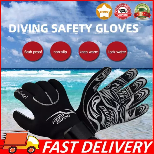 3mm Winter Fishing Gloves Anti Brief for Spearfishing Rafting Kayaking Paddling