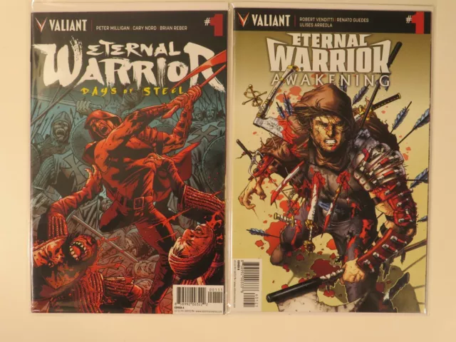 Valiant Comics Eternal Warrior Awakening 1 Days of Steel 1 NM FREE SHIPPING