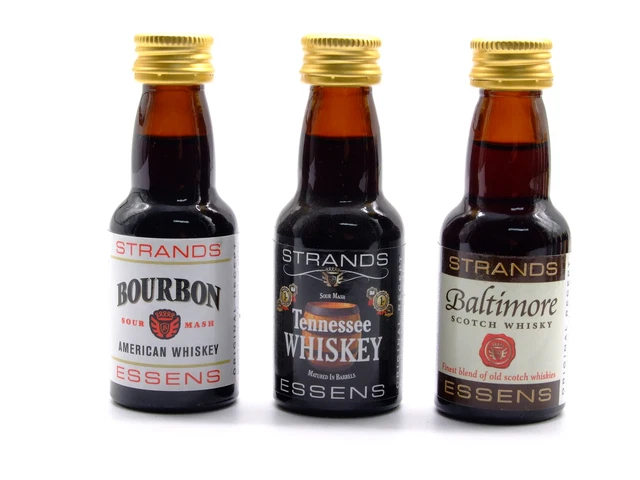 Baltimore + Bourbon + Tennessee Whisky - Esencia para Alcohol, Esencia de Vodka