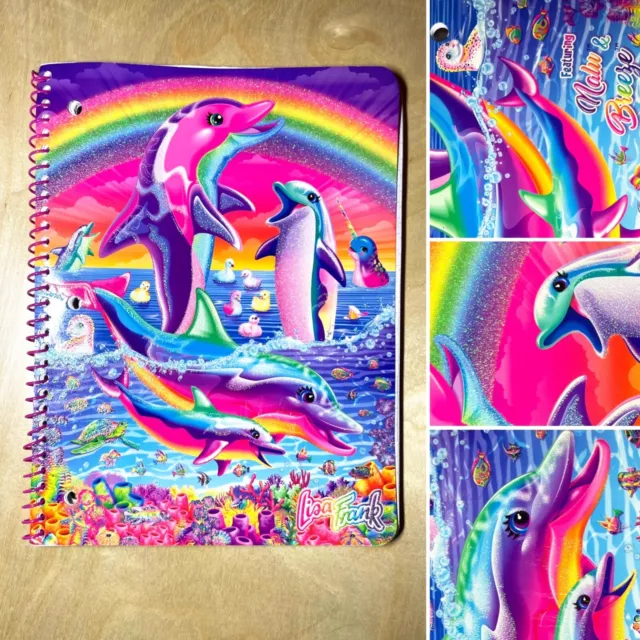 LISA FRANK NOTEBOOK Spiral And Composition Colorful Glitter