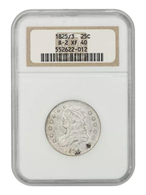 1825/3 Capped Bust Quarter 25c NGC XF 40