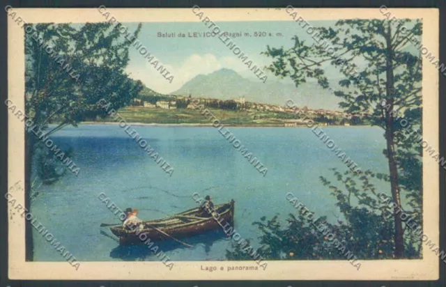 Trento Levico Terme Barca cartolina ZB0835