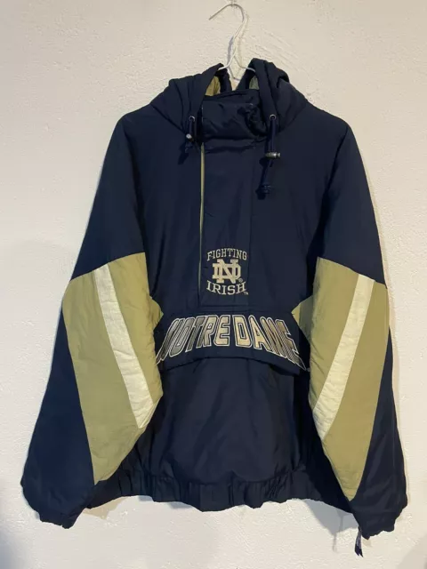 Starter Puffer / Pull Over / Chaqueta Notre Dame Fighting Irish Vintage Talla L