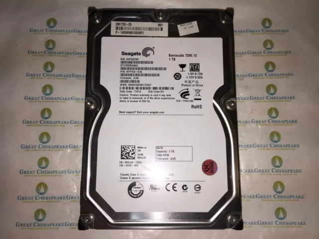 Seagate ST31000524AS 1TB Barracuda 7200.12 Int. 7200RPM 3.5" HDD SATA TESTED!