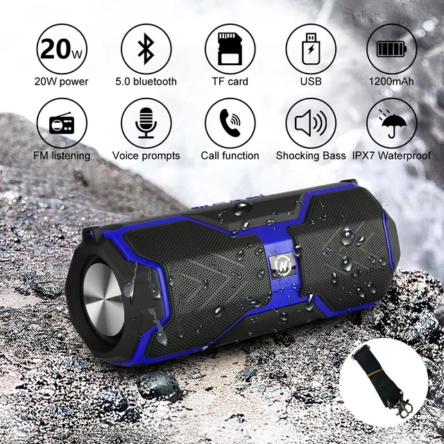 PORTABLE BLUETOOTH TWS Speaker Soundbar Wireless Subwoofer Stereo ...