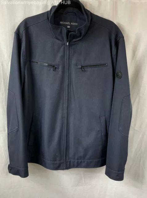 MEN'S MICHAEL KORS NAVY Lightweight Zip Up JACKET - SIZE XL