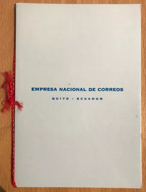 Ecuador: Ministerbuch / Presentation Album zum 18. UPU-Kongress, Rio de Janeiro