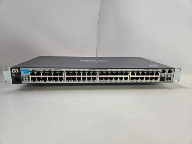 HP Procurve 2510-48 J9020A 48 Port Gigabit Network Switch )