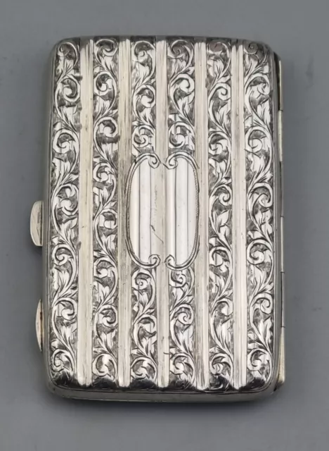 Zierliches Zigarettenetui 925er Silber Etui Birmingham England 1894 Antik (73)