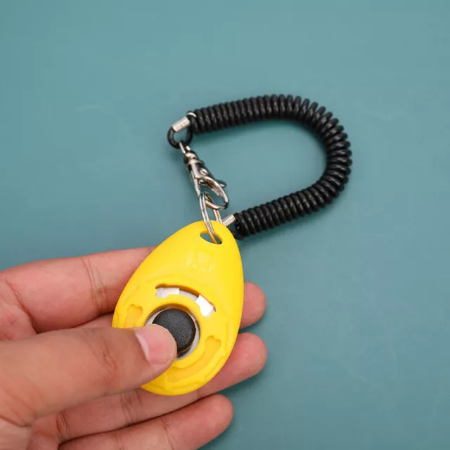 Pet Dog Training Clicker Cat Puppy Button Clicker Trainer Obedience Aid Wrist